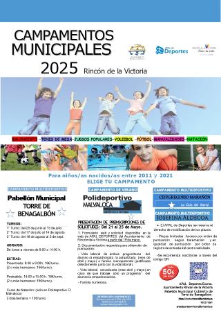 Deportes abrirá el plazo de preinscripción para los Campamentos de Verano del 21 al 25 de mayo
