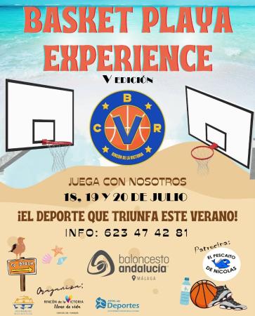 Rincón de la Victoria celebrará el V Torneo Basket Playa Experience del 18 al 20 de julio con la participación de más de 200 jugadores