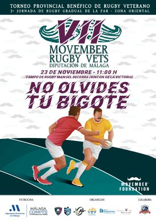 El VII Movember Rugby Vets de Rincón de la Victoria acogerá la 2ª Jornada de Rugby Gradual de la FAR con la participación de unos 300 niños