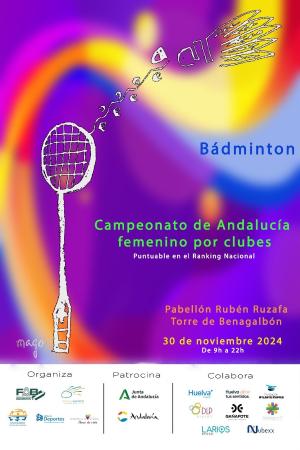 Unas 40 jugadoras disputarán el Campeonato de Andalucía Femenino por Clubes de Bádminton el 30 de noviembre en Rincón de la Victoria