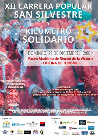 Rincón de la Victoria celebrará la XII Carrera Popular San Silvestre y el Kilómetro Solidario el domingo 29 de diciembre