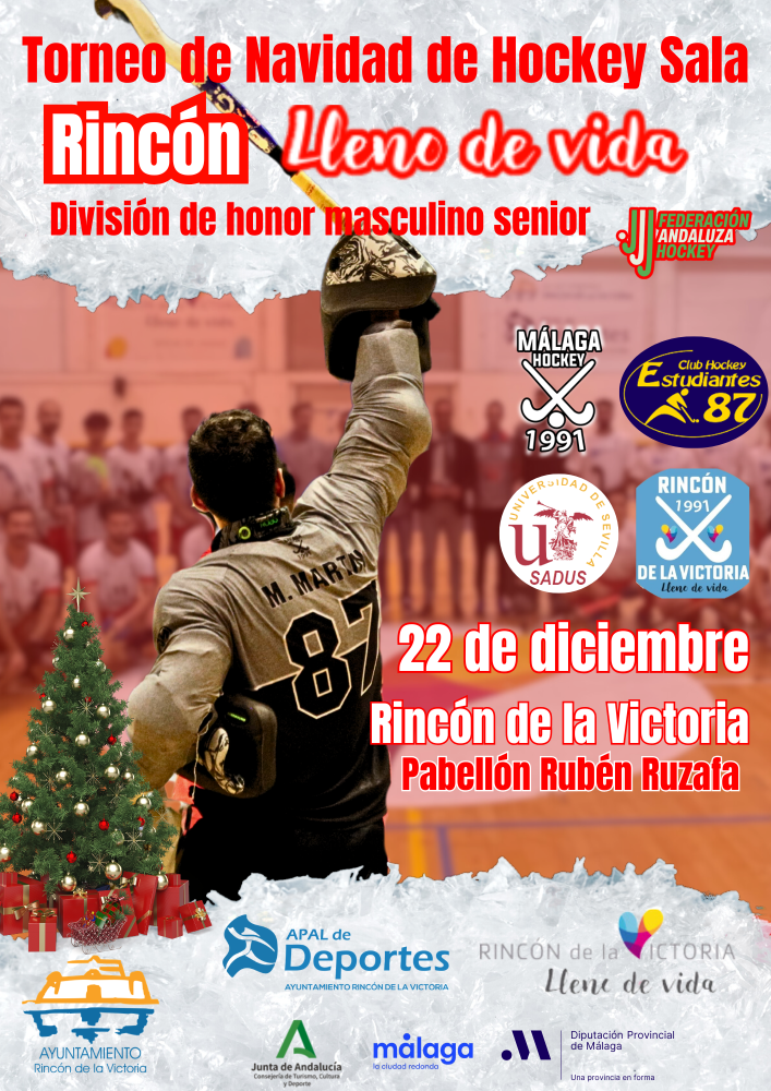 Imagen Rincón de la Victoria acogerá el Torneo de Navidad de Hockey Sala de División de Honor Masculino Senior el 22 de diciembre